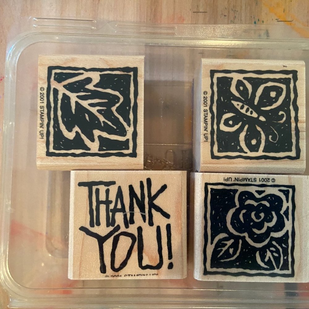 Stampin' Up! Thank You Wood Cuts Stampin Up
